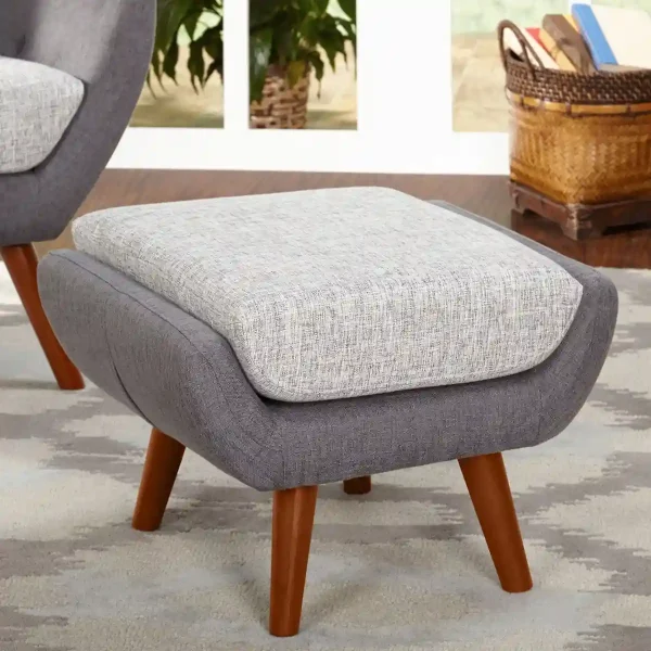 Modern Ottoman with Cushion Seat