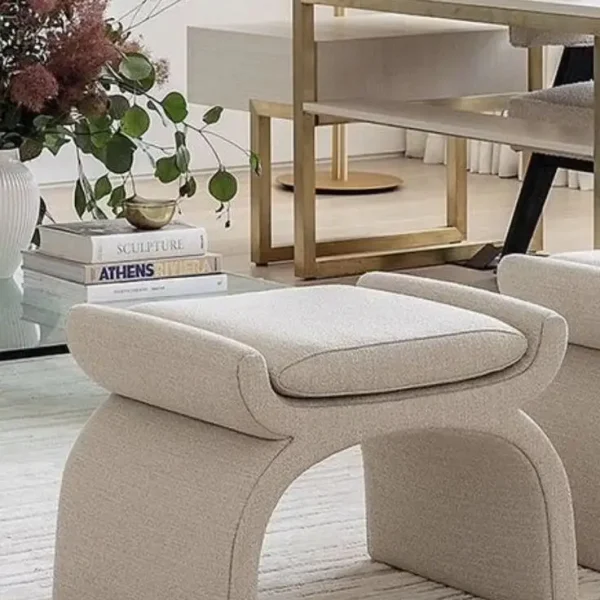  Modern Ottoman with Cushion Seat